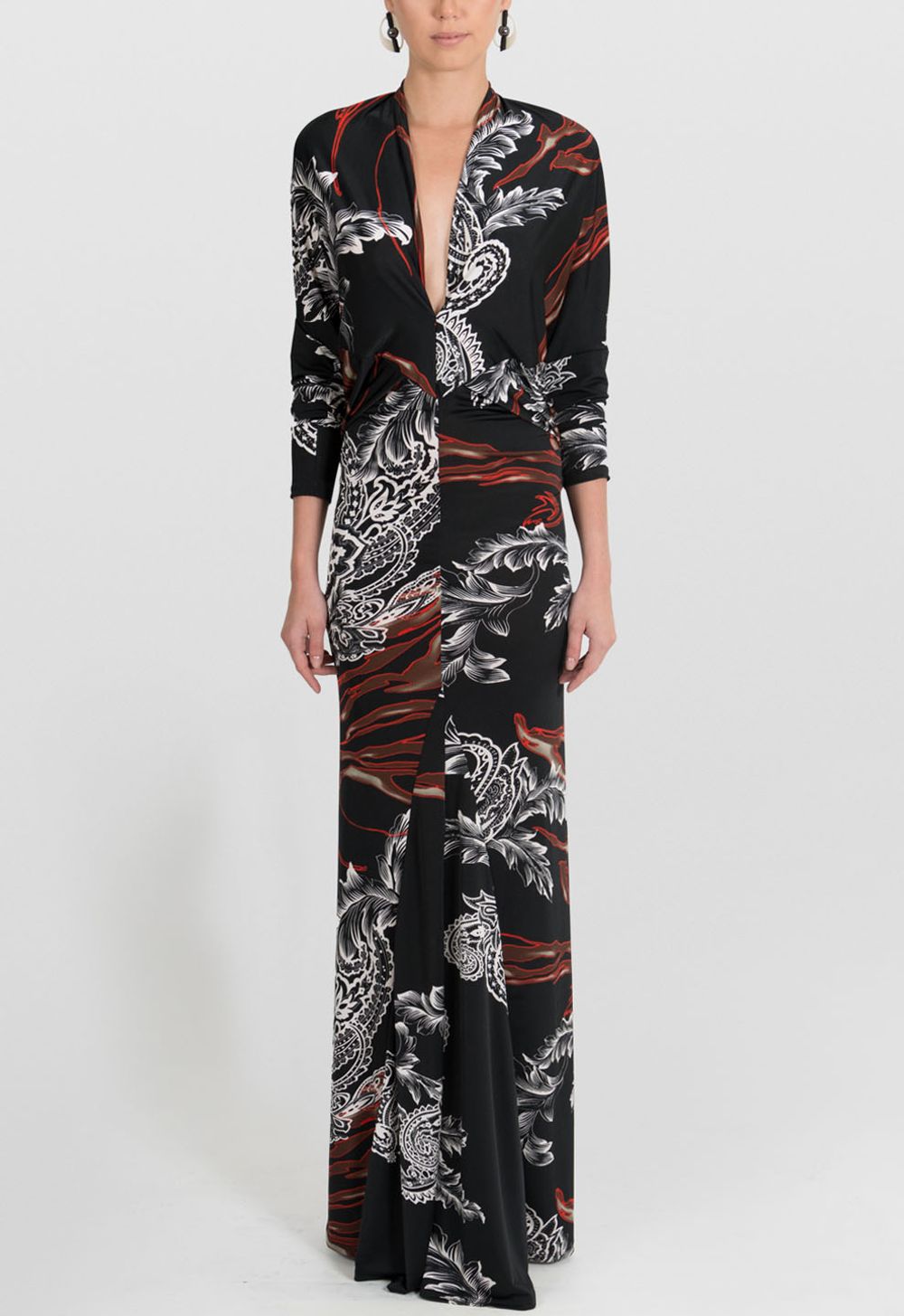 vestido oriental longo