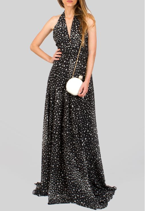 vestido amissima estampado